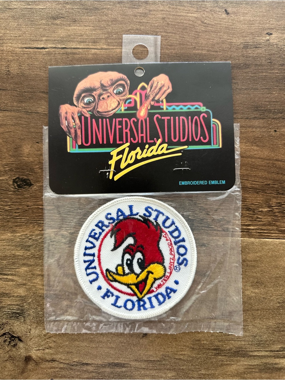Vintage Universal Studios Florida Woody Woodpecker Embroidered Patch NEW